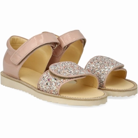 Updated Basics Angulus Rosebud/Rosebud Glitter Laksandal Med Funklende Glitterdetalje