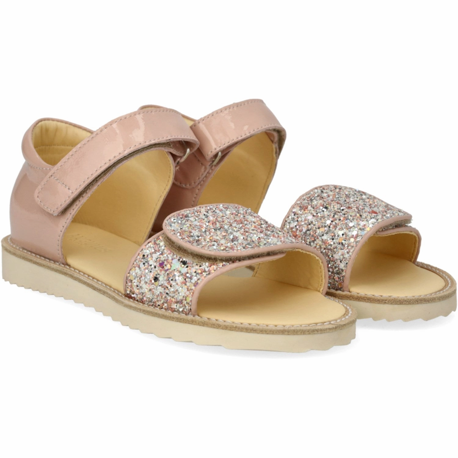 Updated Basics Angulus Rosebud/Rosebud Glitter Laksandal Med Funklende Glitterdetalje