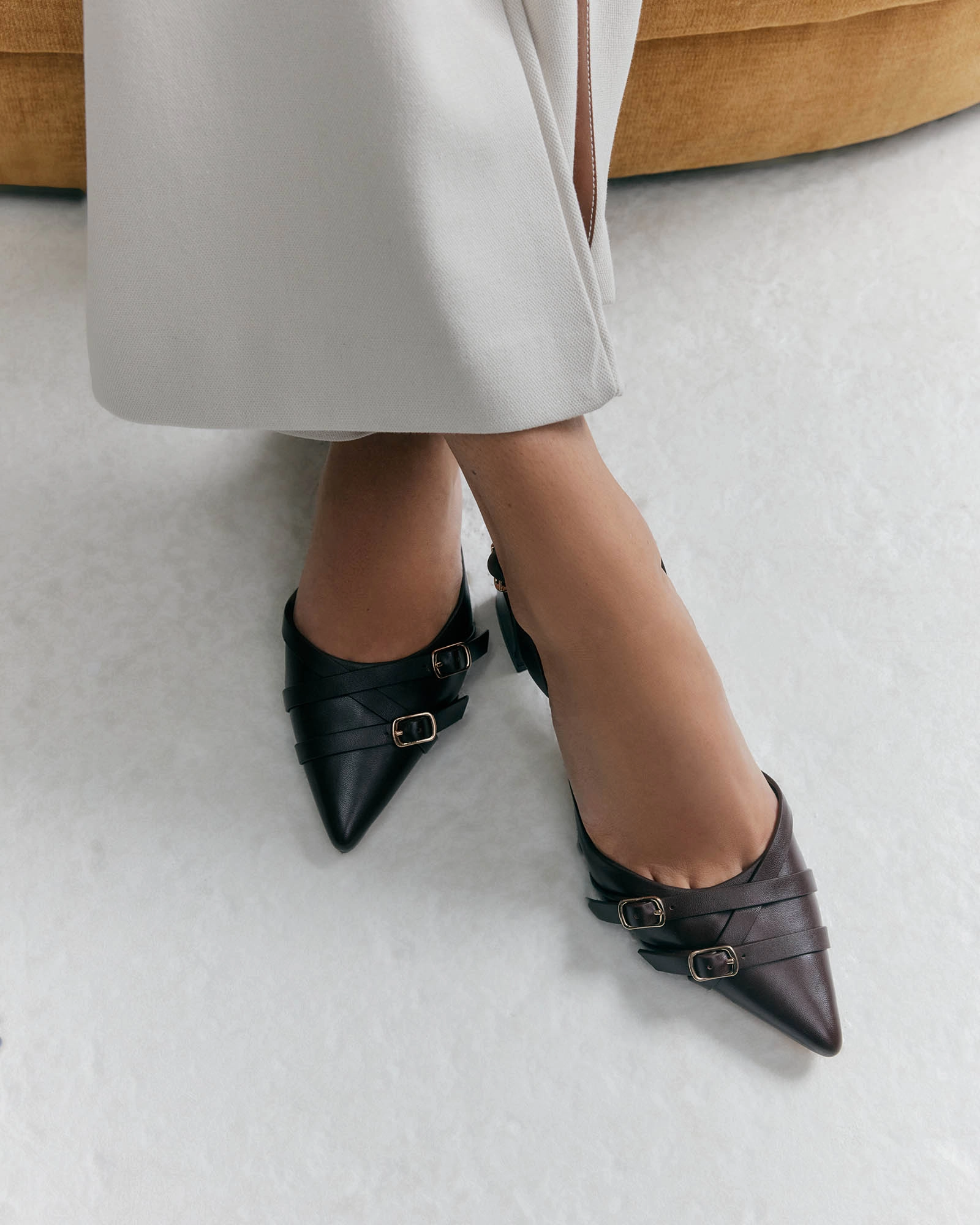 Coby Low Heels Cocoa Brown Leather Comfort In Motion Adapt Your Pace