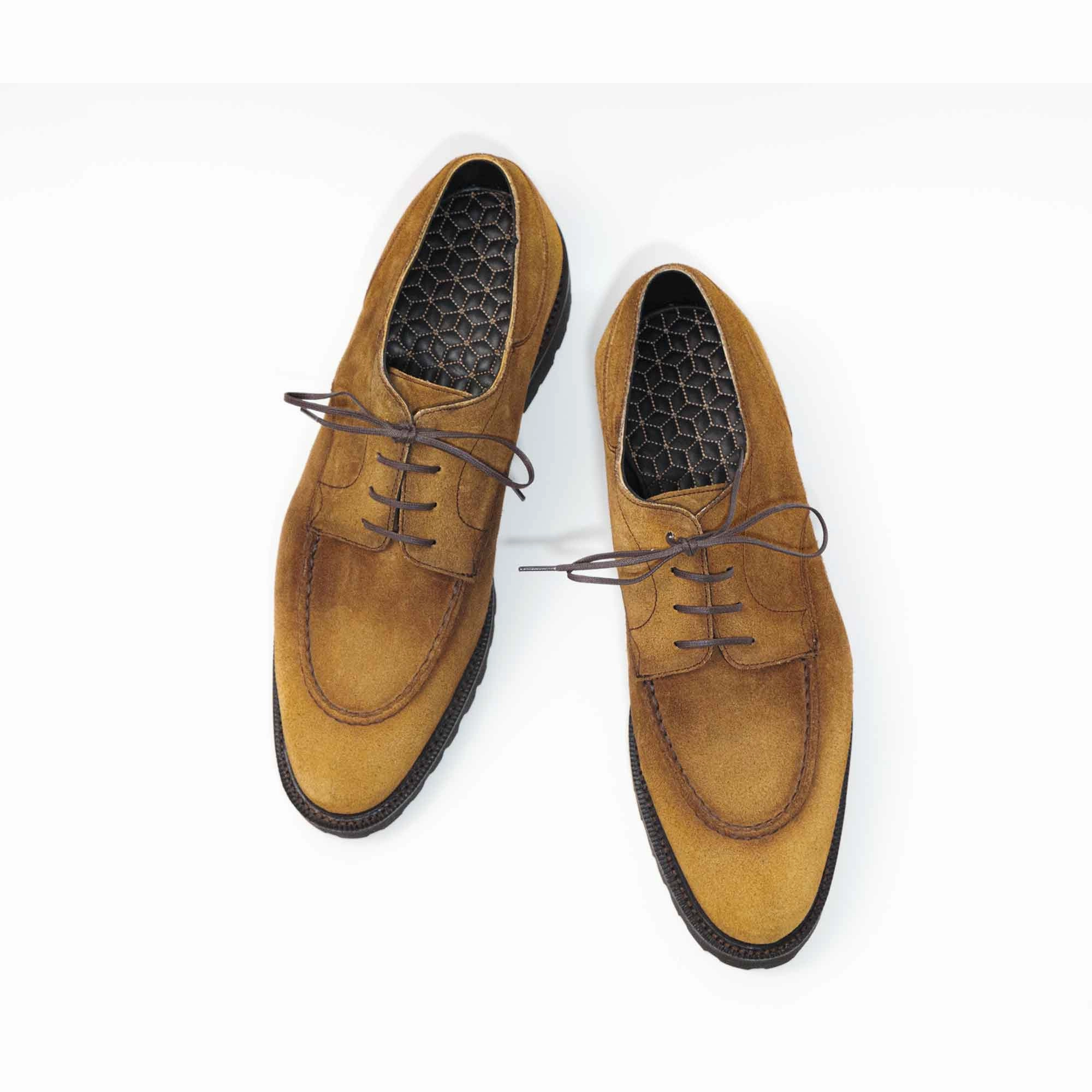 Easy Fit System Daily-Ready Gaspar Derby Mto - Amber Handmade Patina