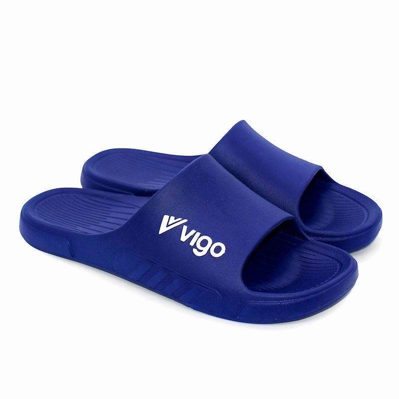 Vigo Skid Sandals - Navy Layer Up Smart Dynamic Looks