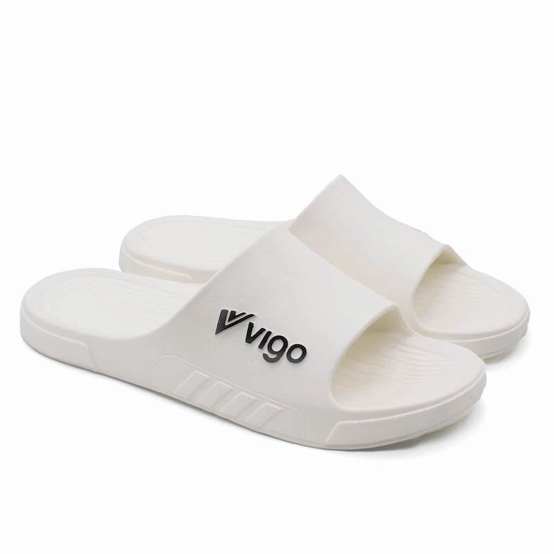 All-Weather Vibe Future-Forward Comfort Vigo Skid Sandals - White