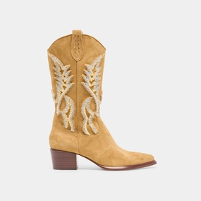 Vila Boots Caramel Suede Motion-Driven