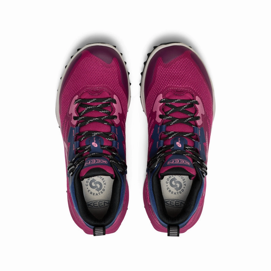 Women'S Zionic Nxt Waterproof Hiking Boot  |  Beaujolais/Pink Lemonade Conscious Layers