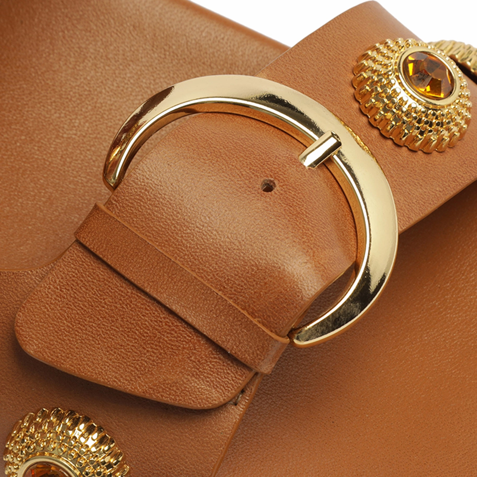 Design-First Timeless Cool Vivian Sporty Atanado Leather Sandal