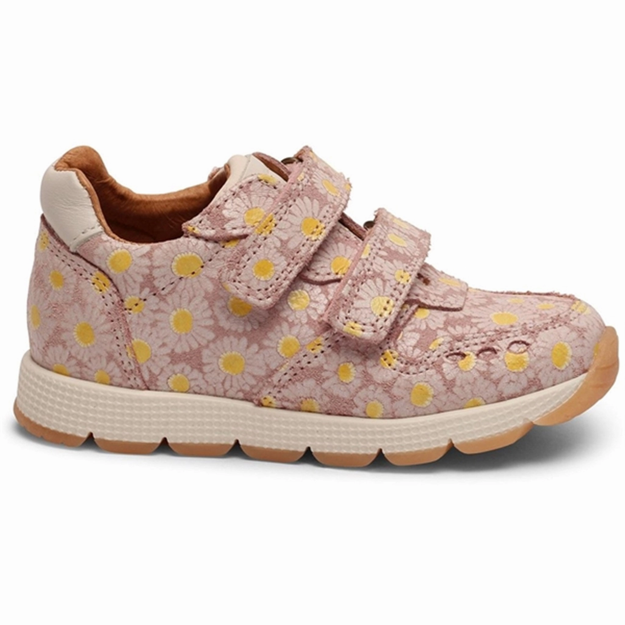 Bisgaard Luka V Velcro Shoe Rose Flowers Engineered For Flow