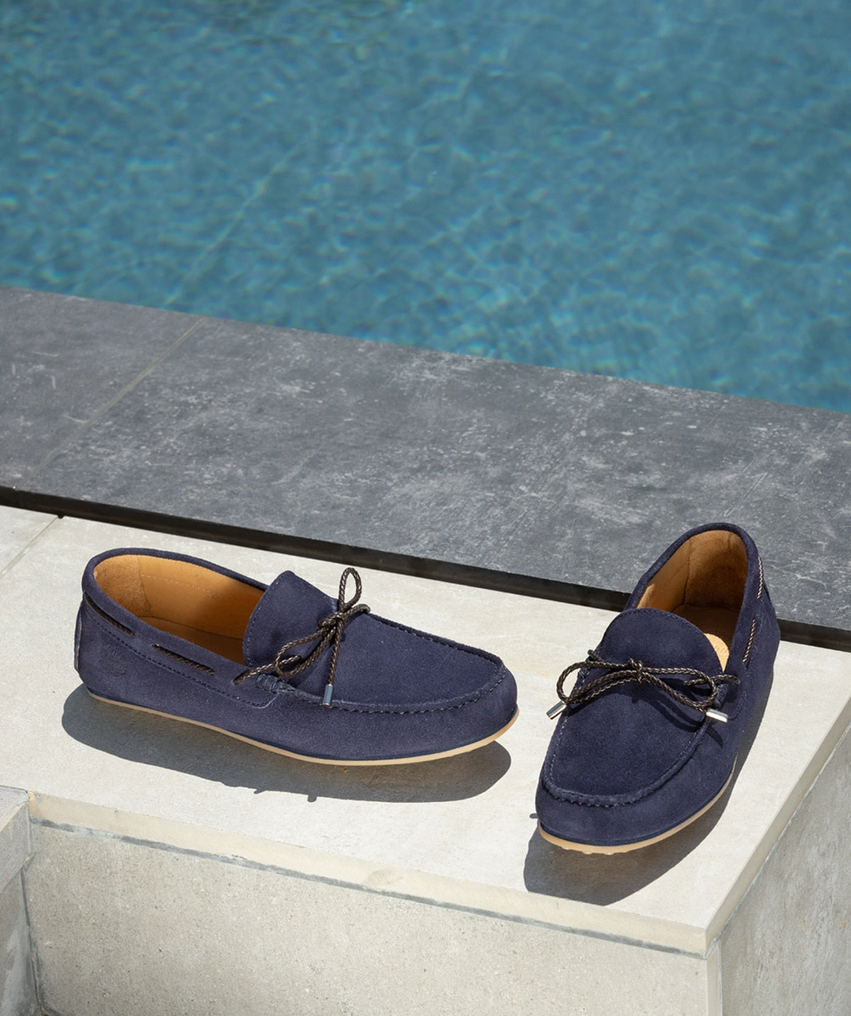 Cancun Navy Suede Moccasin Smart And Simple Adaptive Style