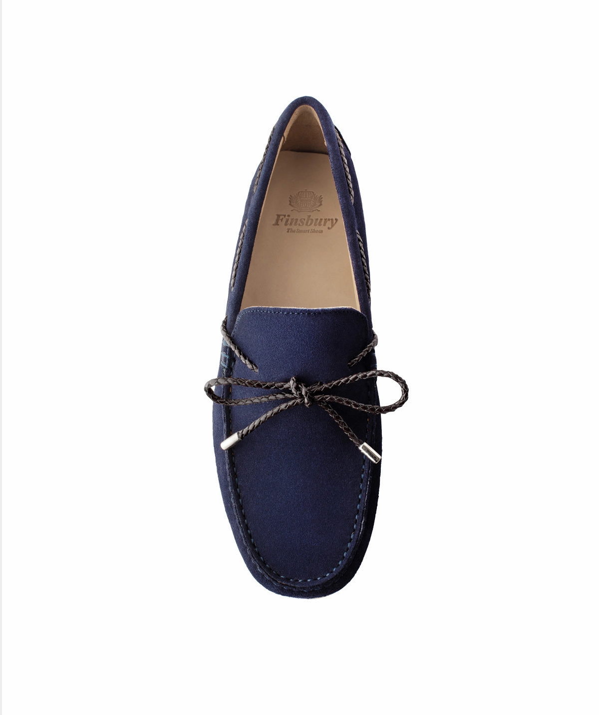 Cancun Navy Suede Moccasin Progressive Tone