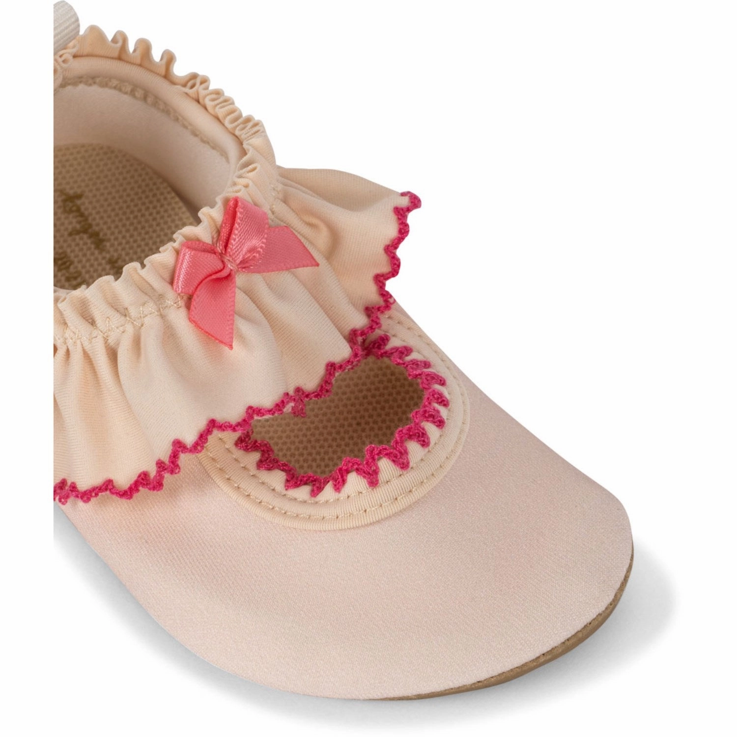Form-Centered Made To Flex Konges Sl?Jd Soft Pink Kitty Frill Swim Shoes