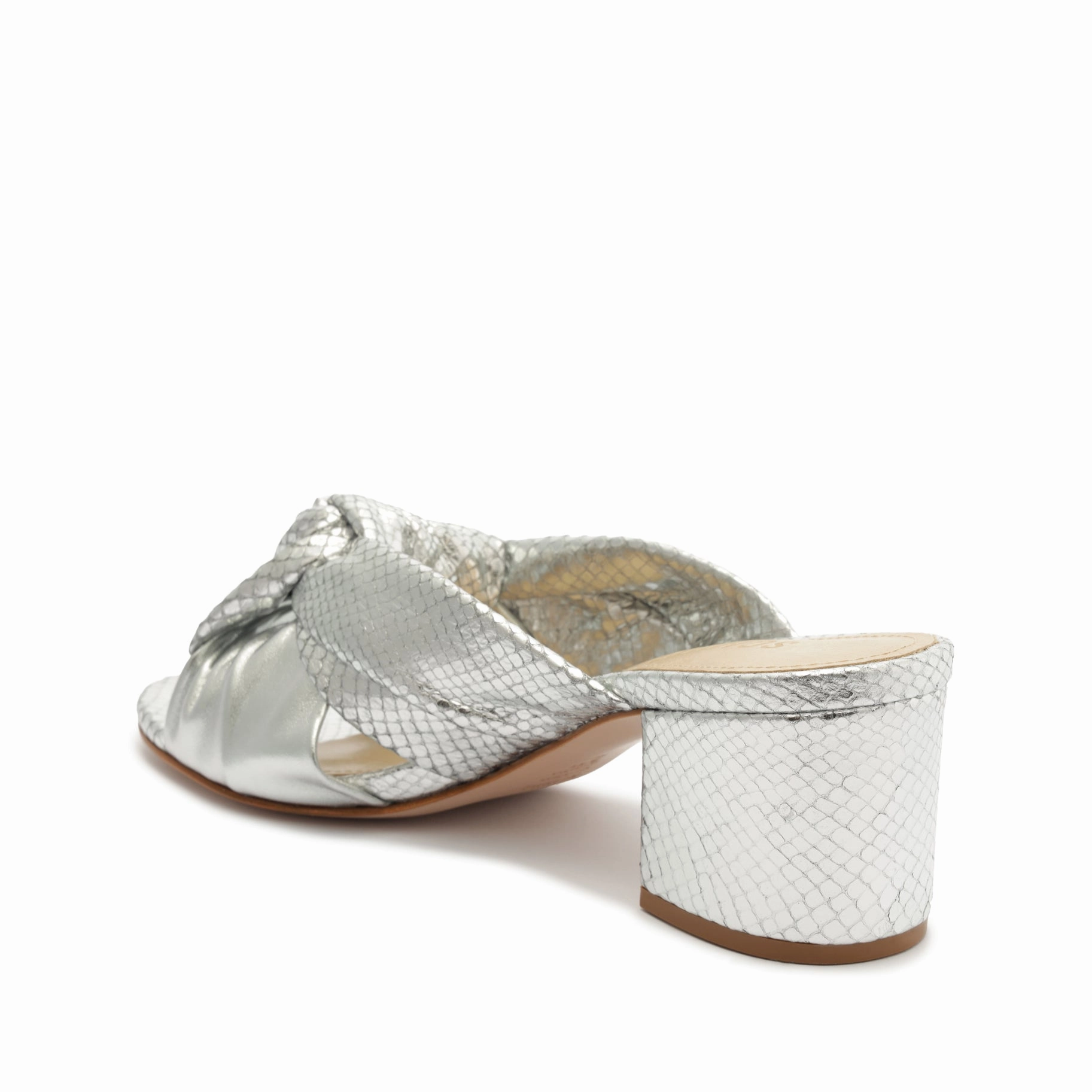 Ease In Motionwear Mindy Mid Block Metallic Sandal
