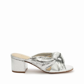 Engineered Fit Layered City Mindy Mid Block Metallic Sandal