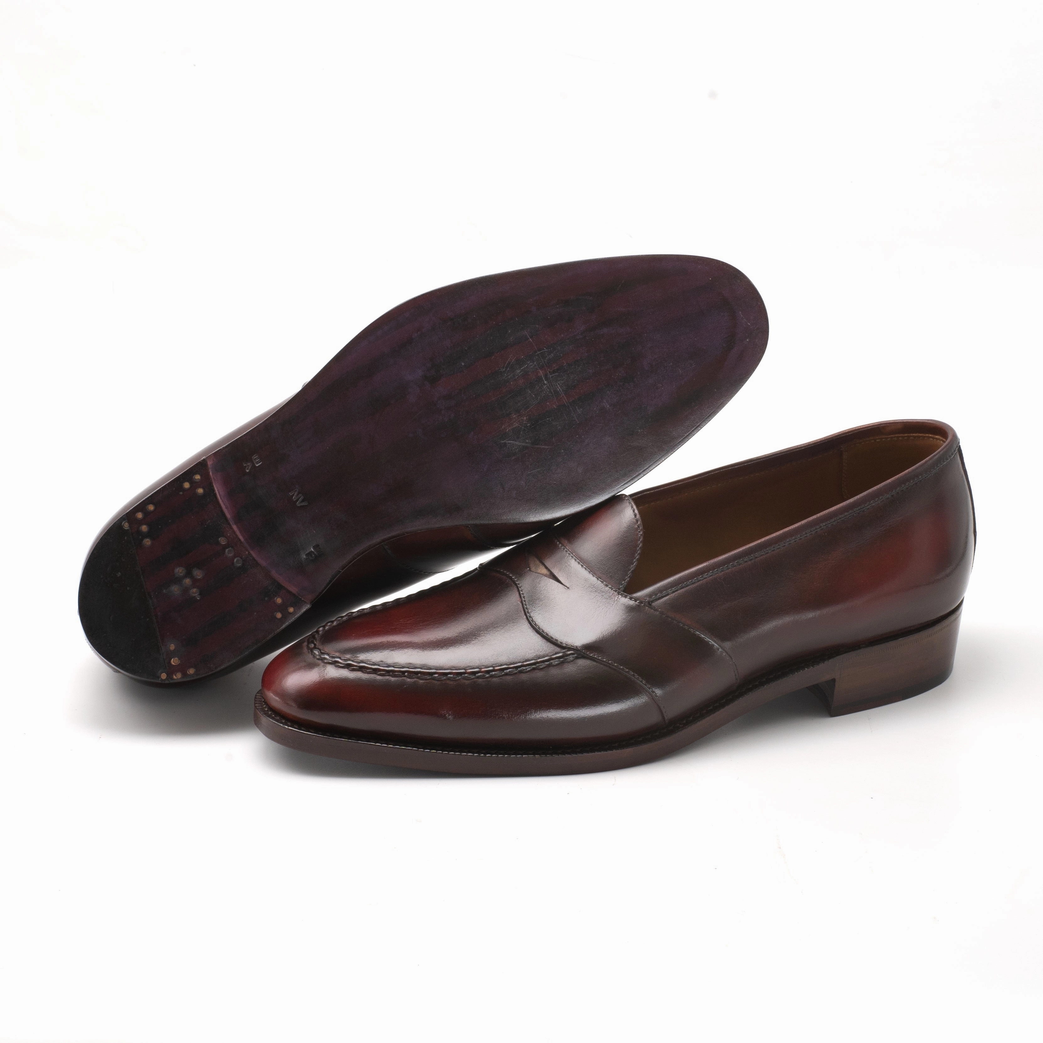 Piet Penny Loafer - Black Cherry Refined Presence