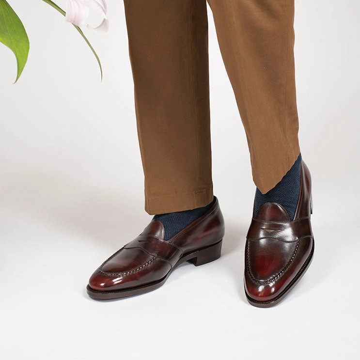 Adaptable Pieces Piet Penny Loafer - Black Cherry