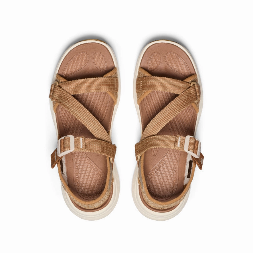 Mindful Motion Progressive Edge Women'S Leiki Open-Toe Sandal  |  Chipmunk/Birch