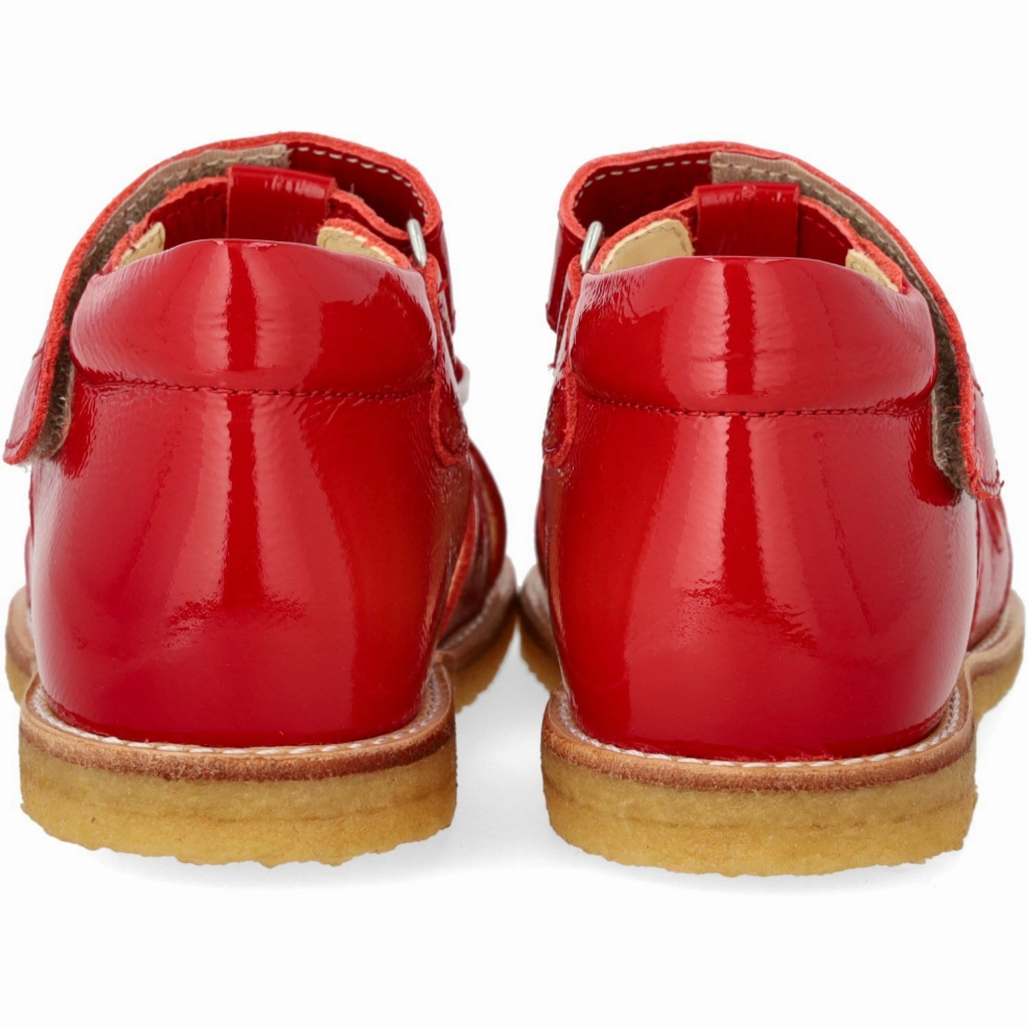 Angulus Dark Red Beginner Sandal With Bow And Velcro Closure Effortless Utility