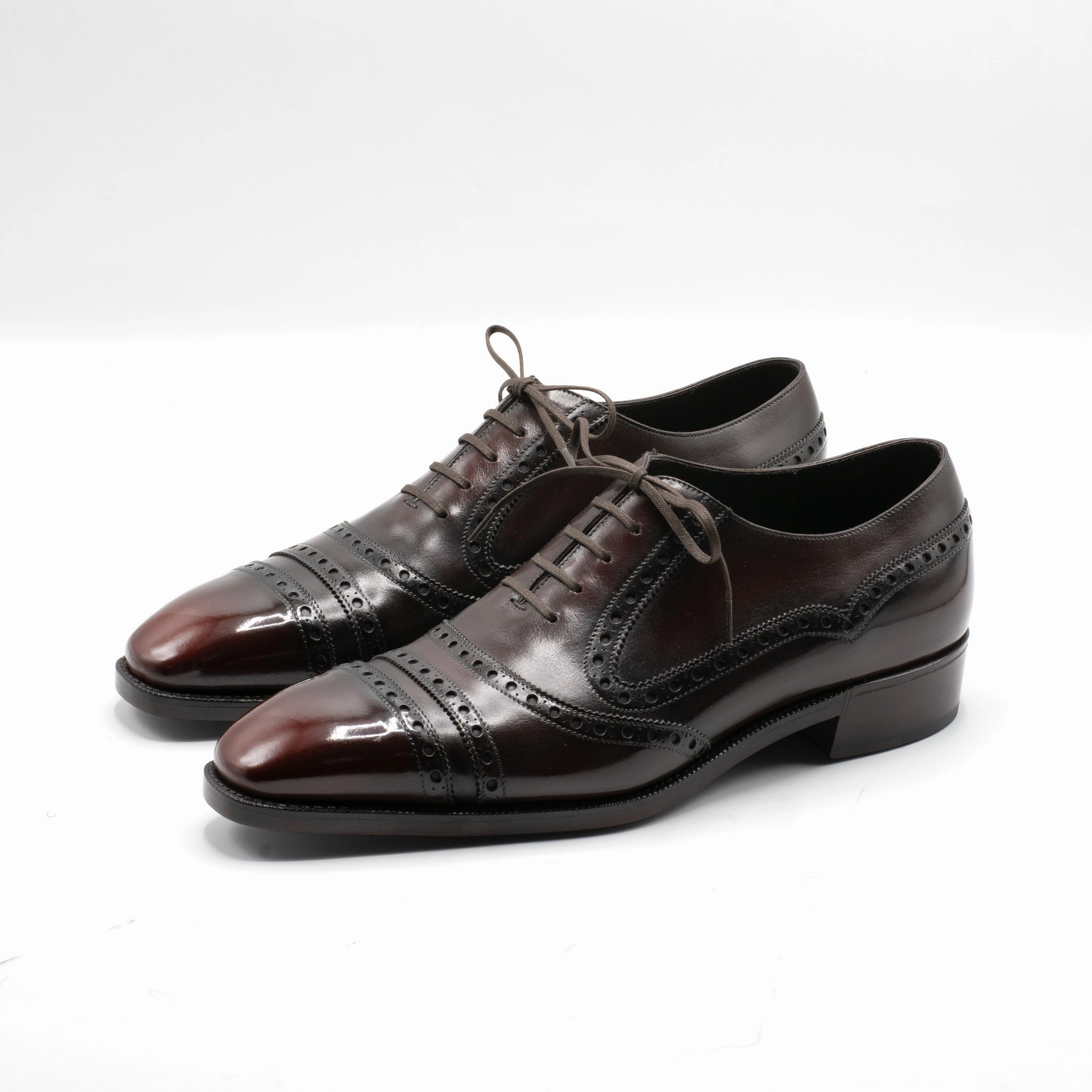 Forward-Looking Fit I?Igo Balmoral Megabrogue Shoe Mto - Dark Mahogany