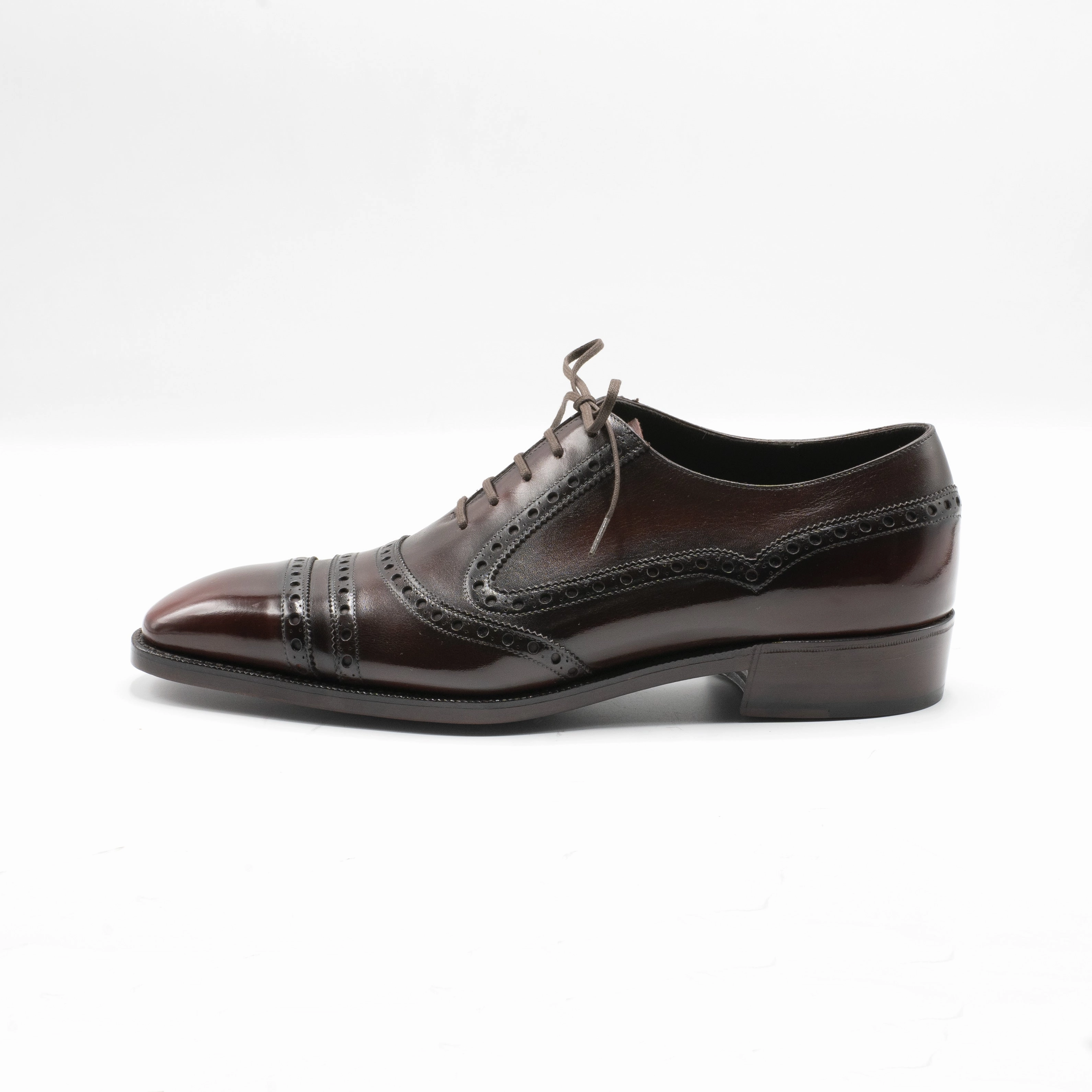 Versatile Build Edge-Layered I?Igo Balmoral Megabrogue Shoe Mto - Dark Mahogany
