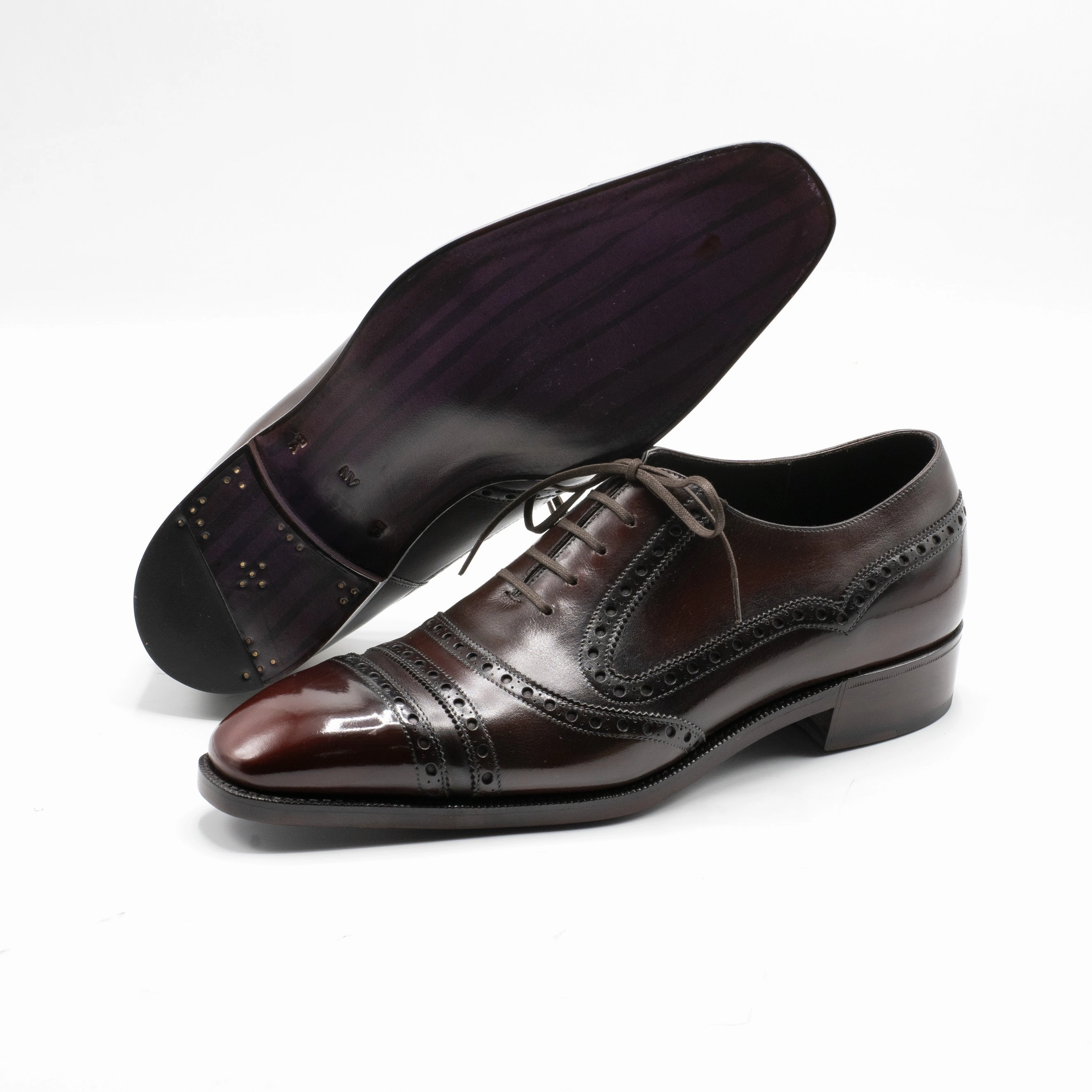 I?Igo Balmoral Megabrogue Shoe Mto - Dark Mahogany Flow-Wear Future