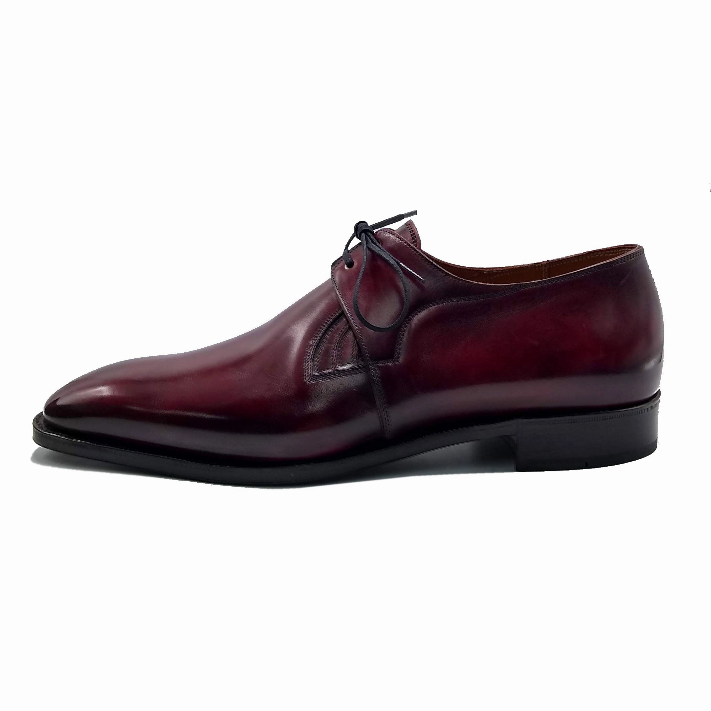 Lifestyle Direction Westley Decon Derby Shoe Mto - Oxblood Handmade Patina