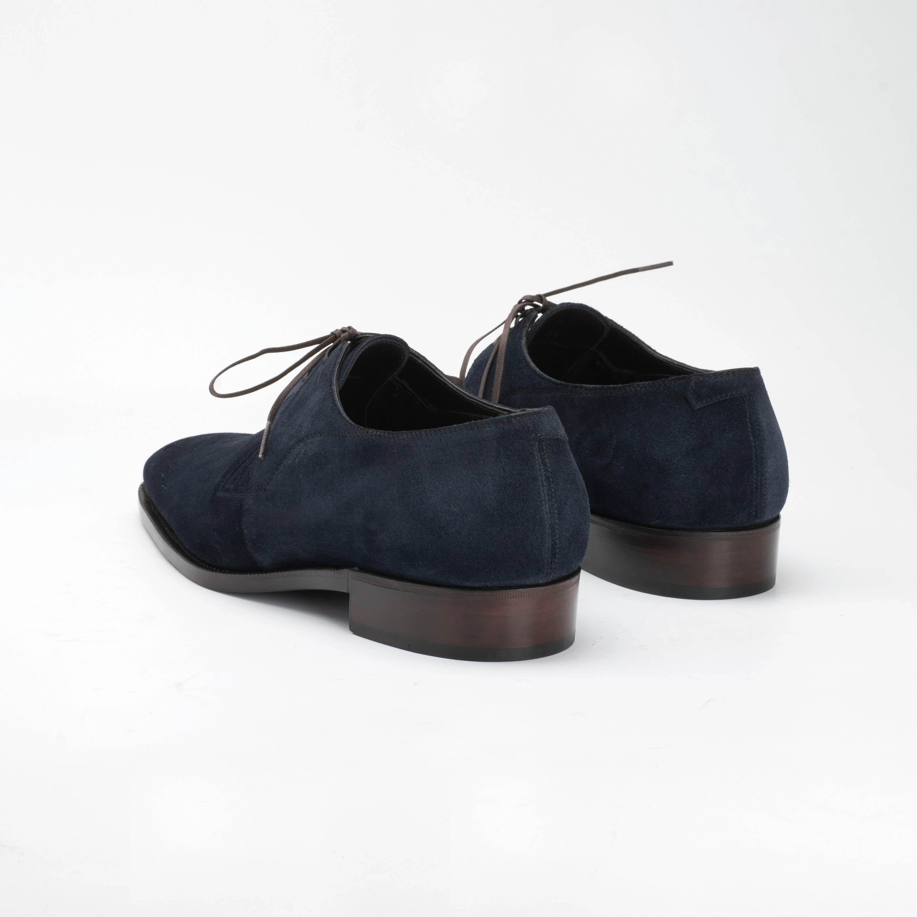 Westley Medallion Derby Shoe Mto - Midnight Blue Suede Essential Drop Made For Rhythm