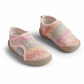Wheat Beach Shoe Shawn Rainbow Flowers Authentic Motion