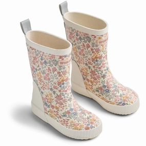 Clean Dailywear Pure Lines Wheat Bright Flowers Rubber Boot Welly