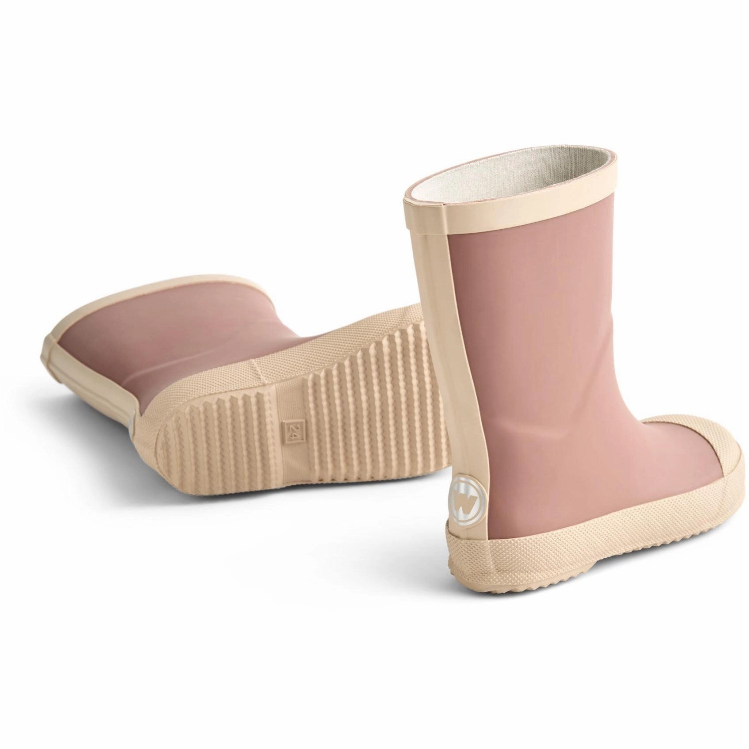 Subtle Evolution Modern Build Wheat Dusty Lilac Rubber Boot Muddy