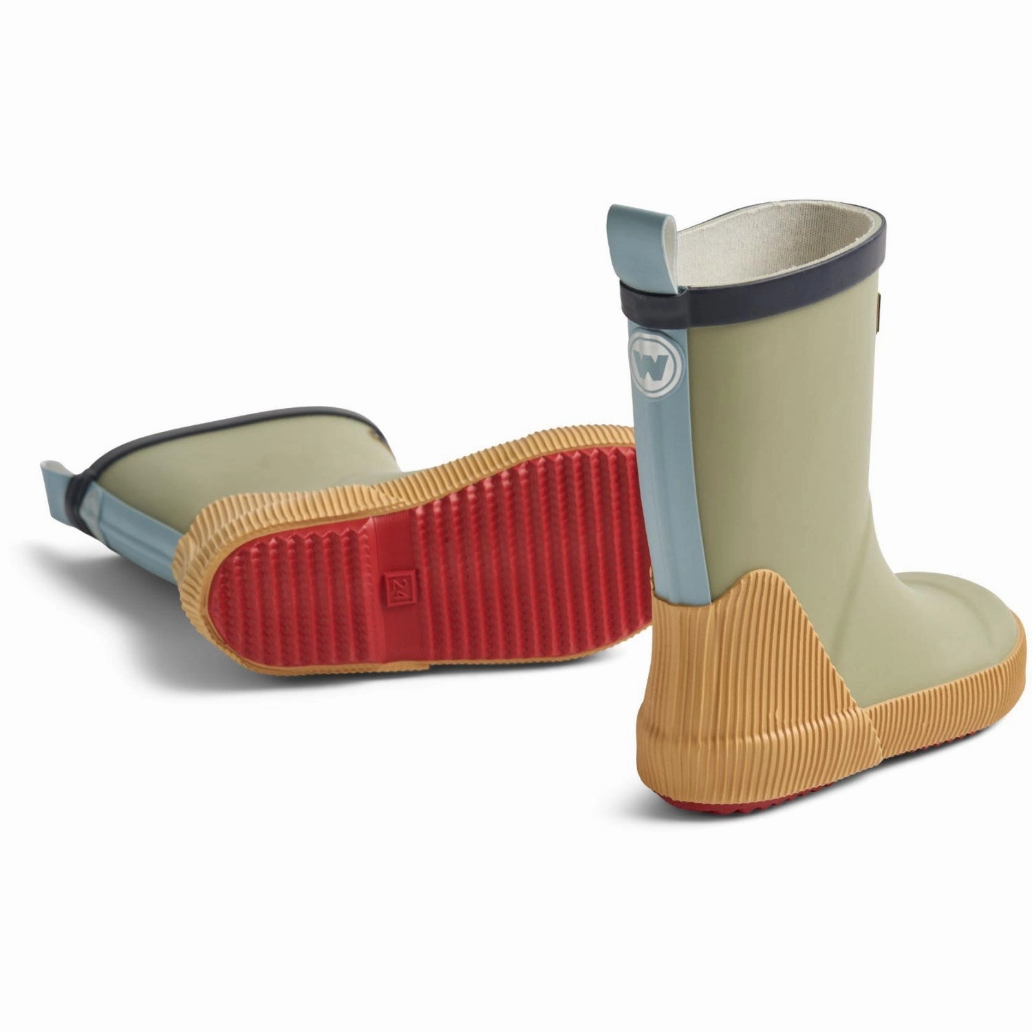 Effortless Gear Confident Minimal Wheat Green Tea Rubber Boot Welly