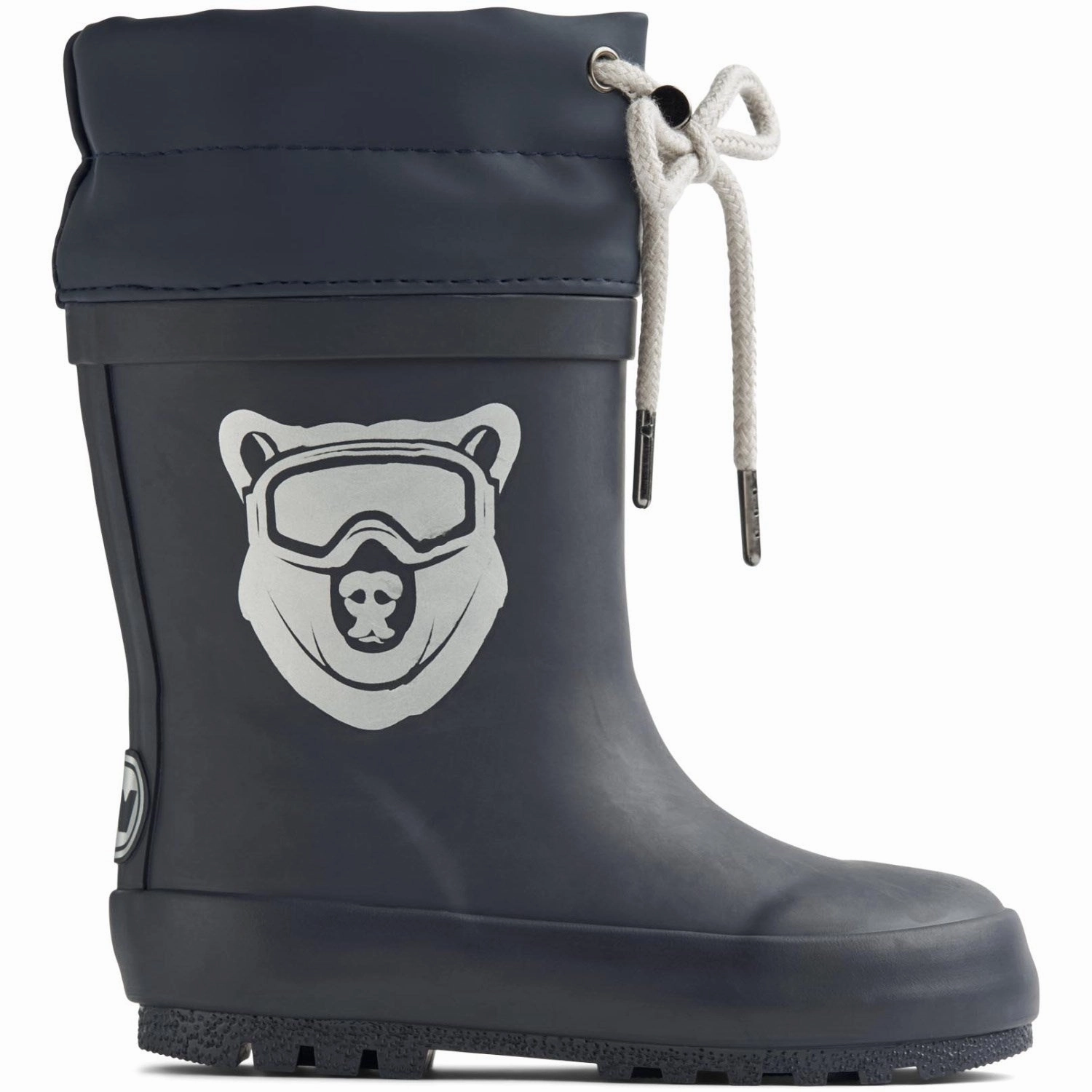 Ease Engineered Wheat Navy Bear Rubber Boot Thermo Solid