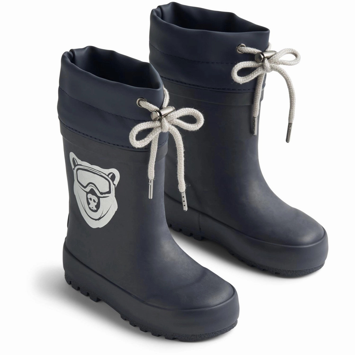 Iconic Minimalism Wheat Navy Bear Rubber Boot Thermo Solid