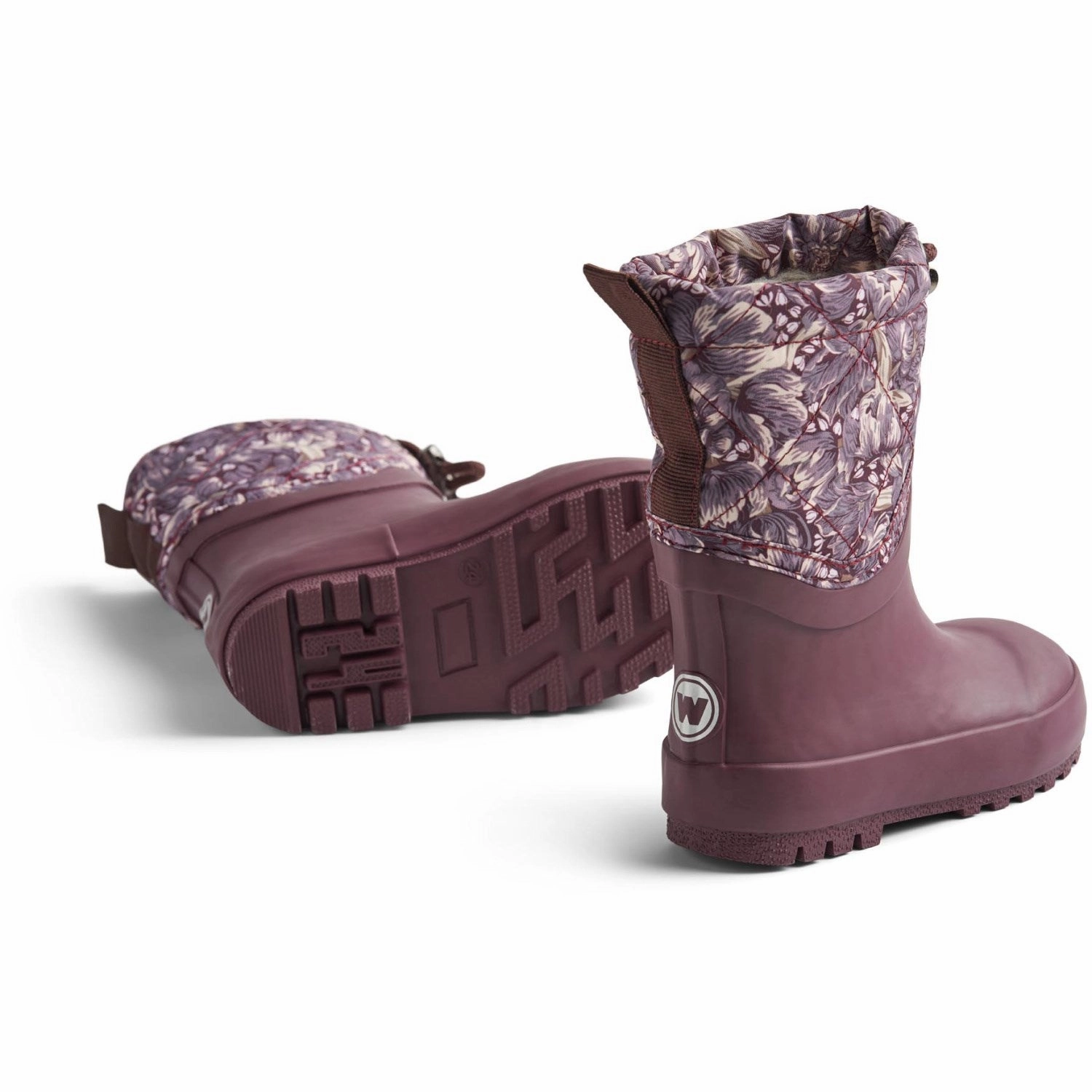 Wheat Purple Tulips Thermo Snowboot Drizzle Street-Forward