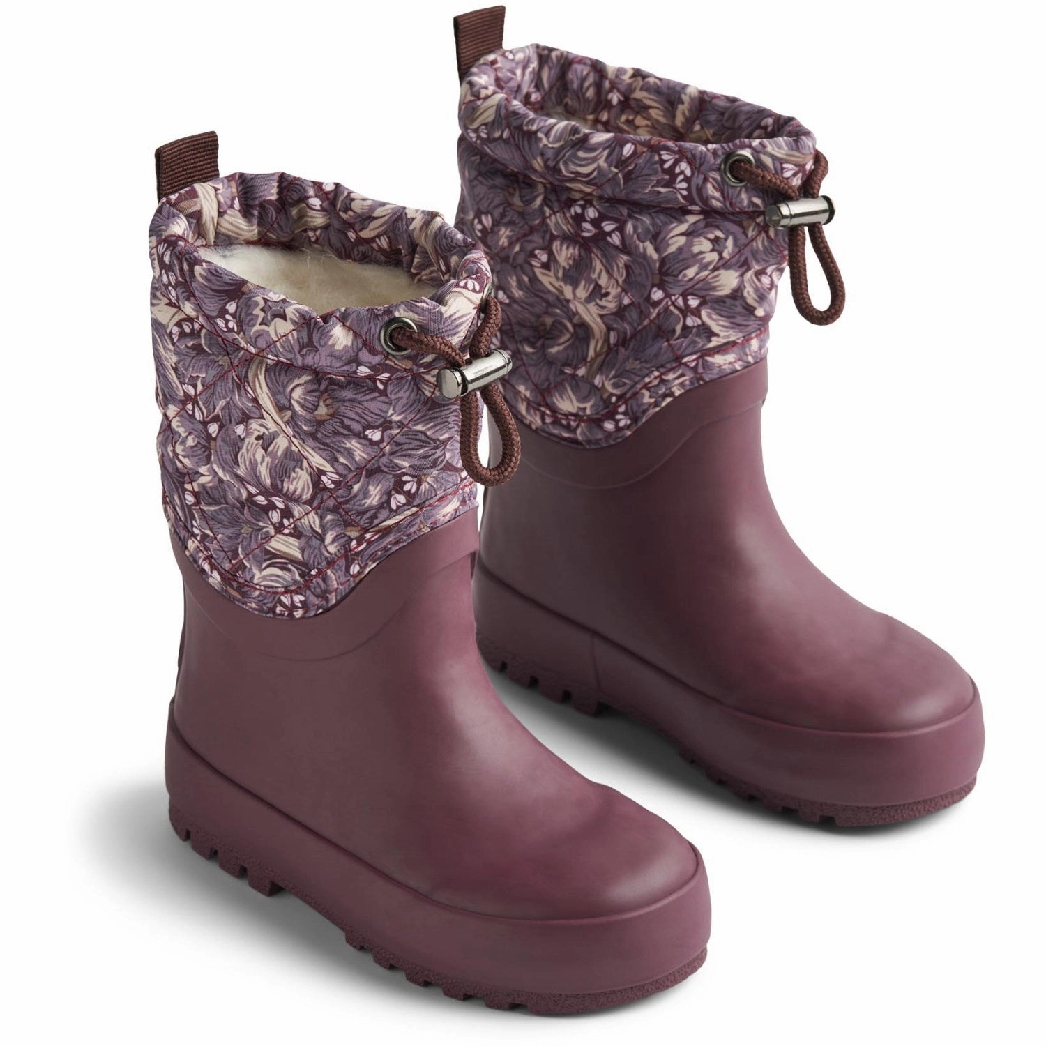 Clarity In Motion Wheat Purple Tulips Thermo Snowboot Drizzle