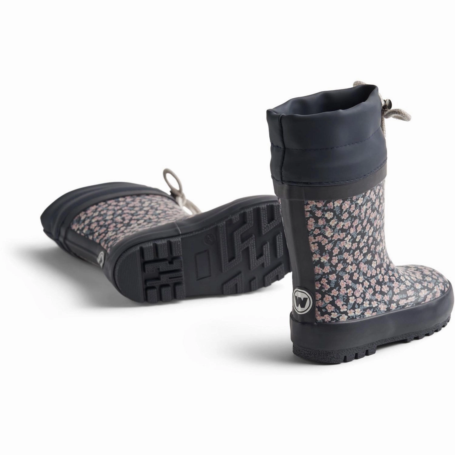 Wheat Raining Flowers Rubber Boot Thermo Print Core-Centric Gear For Now