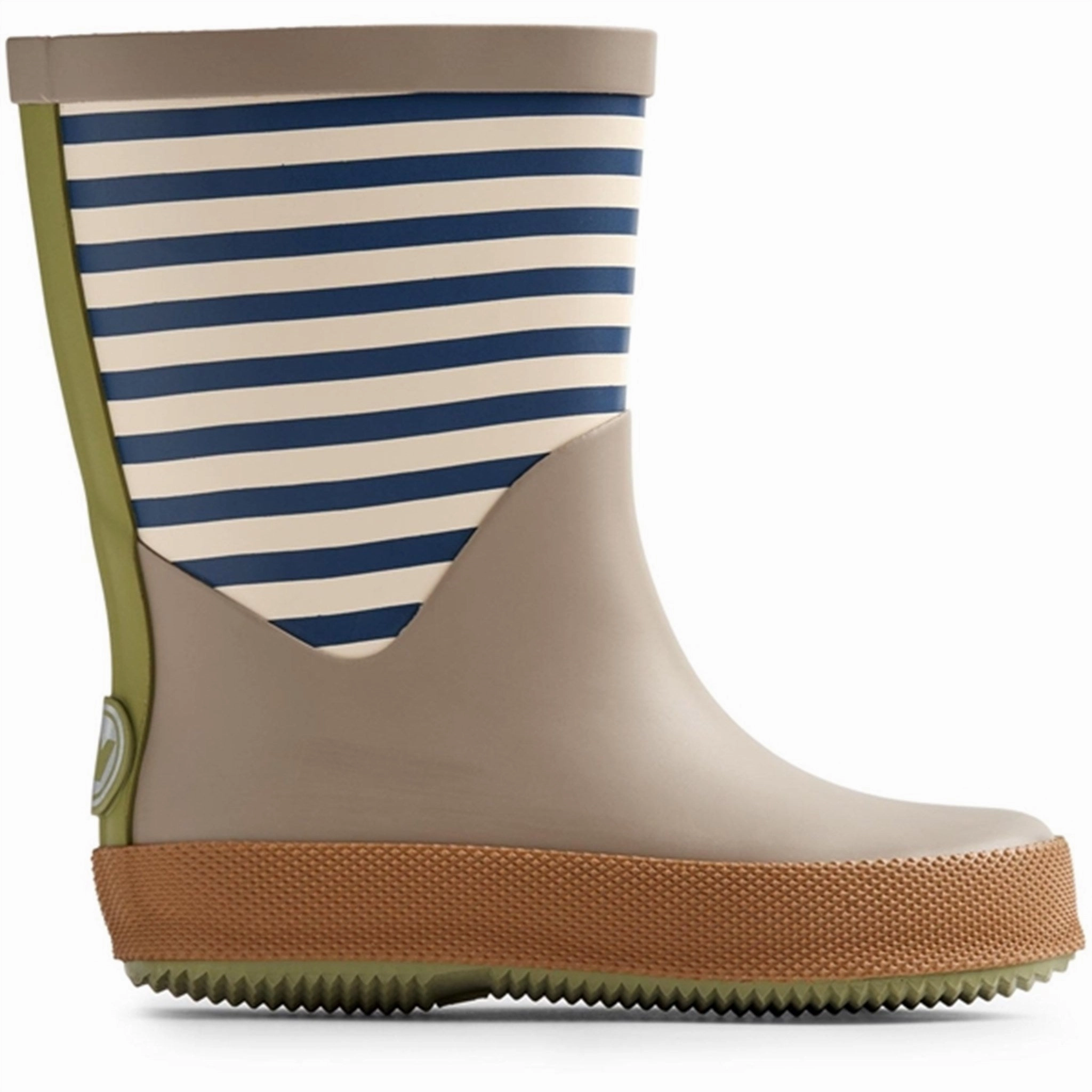 Wheat Rubber Boot Juno Blue Stripe Street Motion