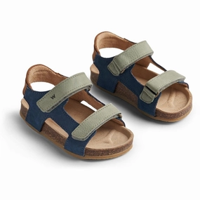 Function With Style Wheat Sandal Cork Open Toe Corey Blue