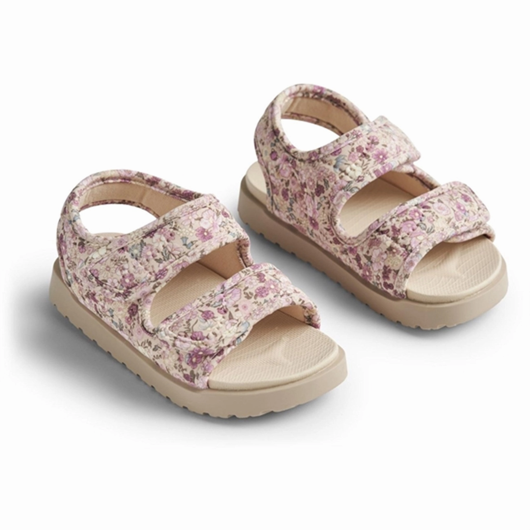 Wheat Sandal Open Toe Healy Print Clam Multi Flowers Active Living