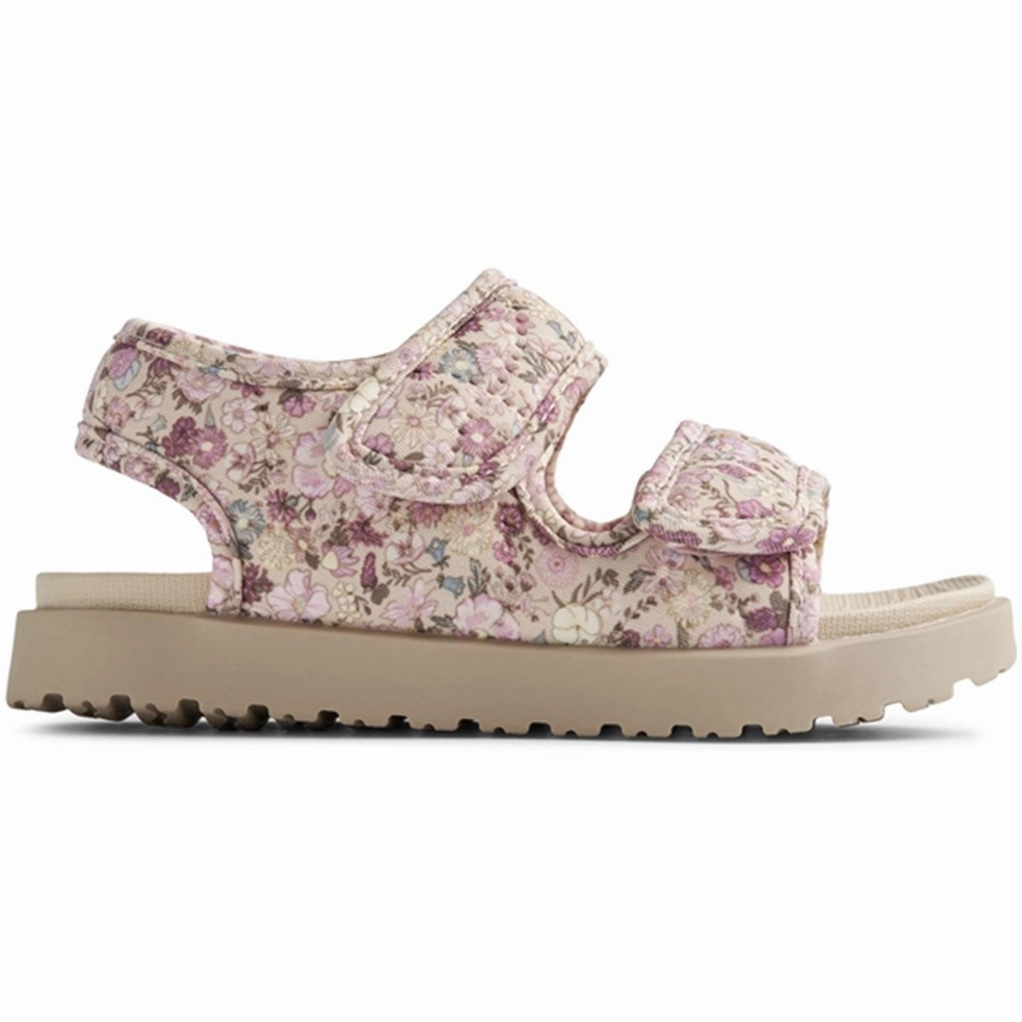Wheat Sandal Open Toe Healy Print Clam Multi Flowers Comfort In Layers