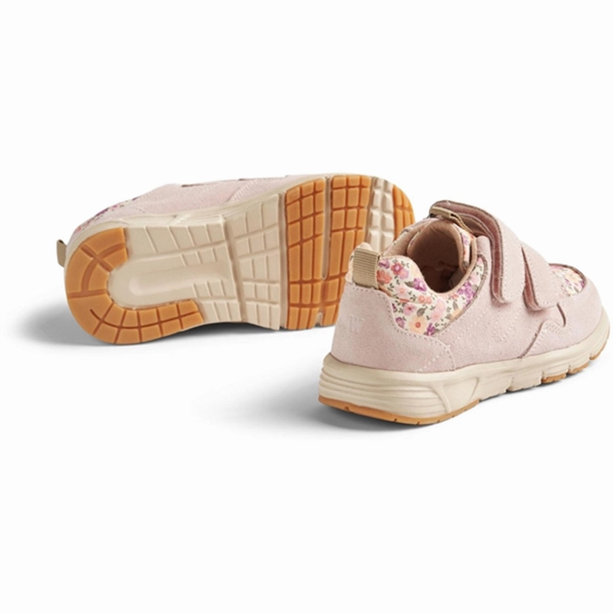 Wheat Sneaker Double Velcro Toney Print Rose Ballet Ease-Forward Fit