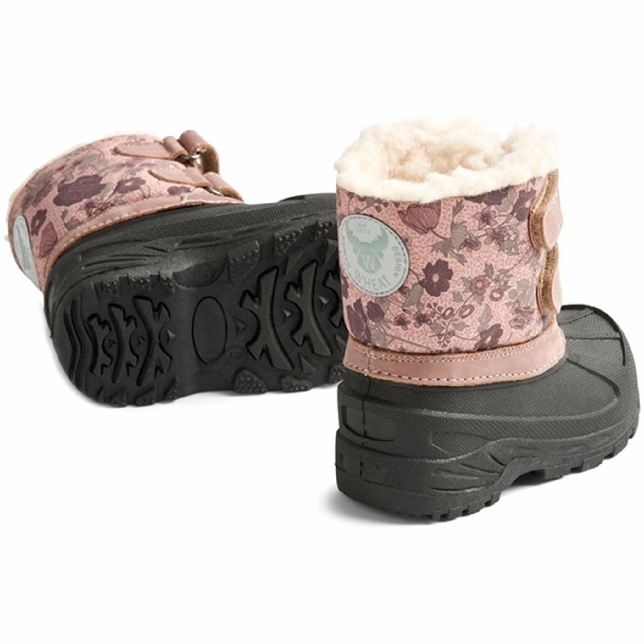 Future-Form Wheat Thermo Winter Boots Thy Print Dusty Rouge