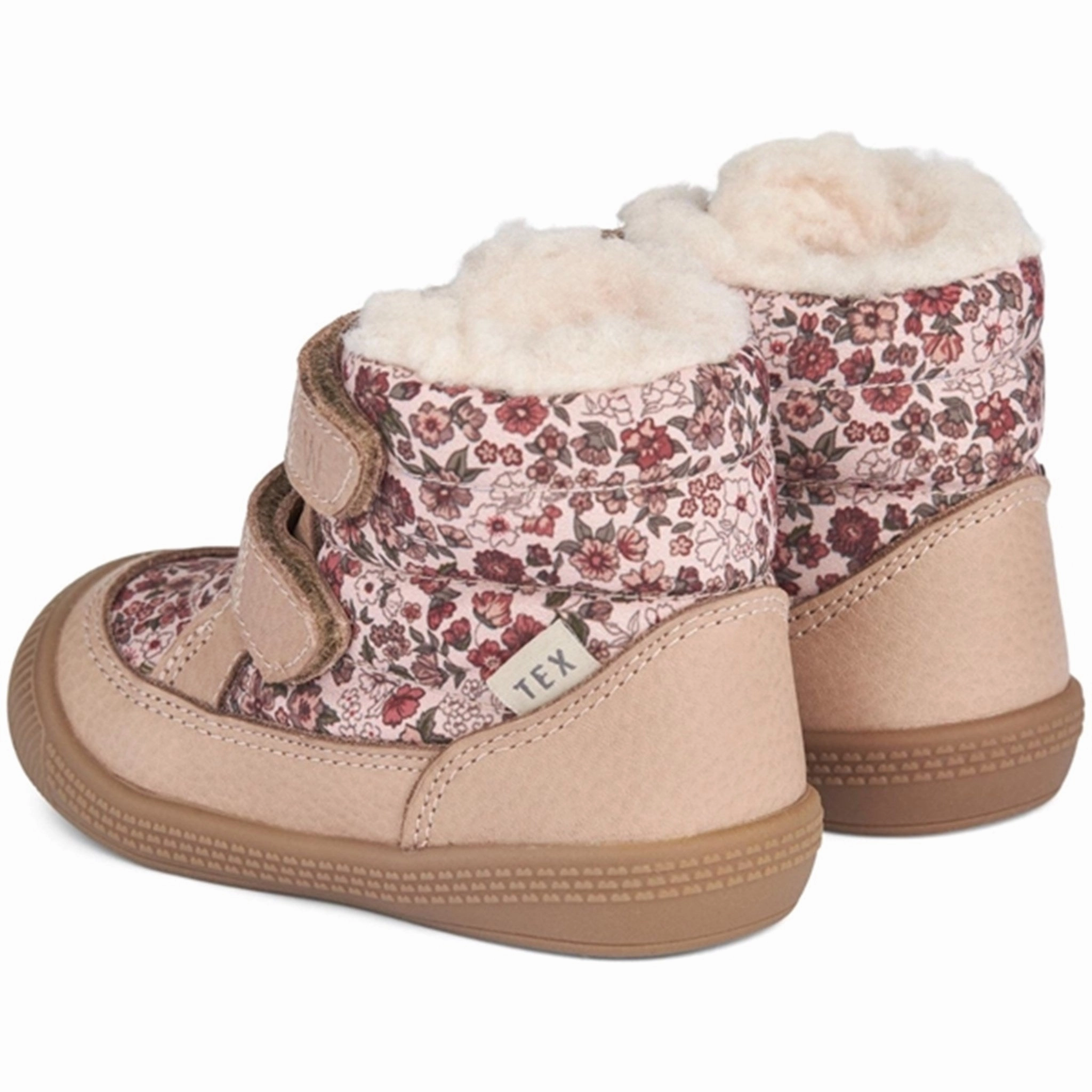 Contemporary Flow Wheat Winter Boots Daxi Wool Tex Print Rose Dust Flowers