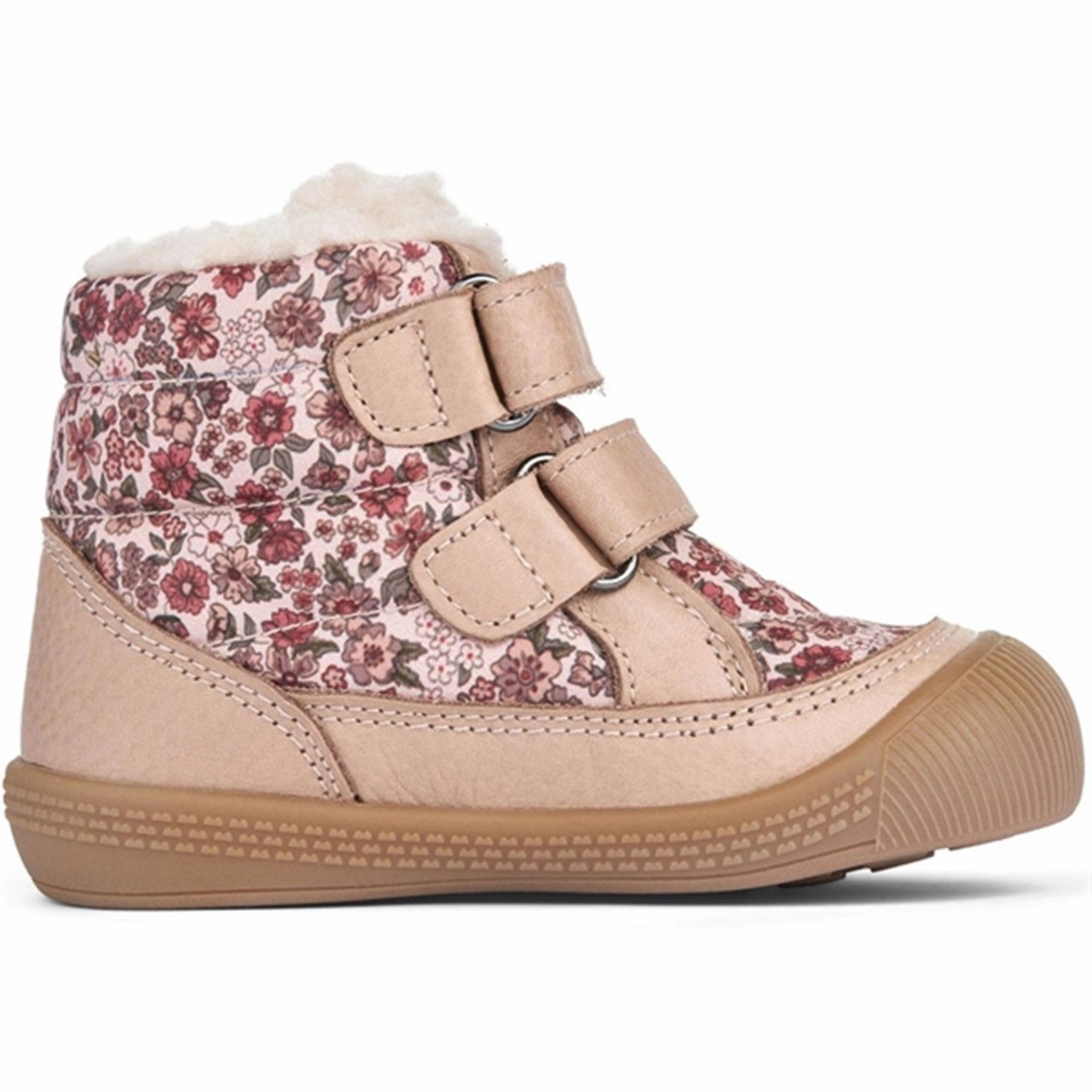 Bold Looks Wheat Winter Boots Daxi Wool Tex Print Rose Dust Flowers
