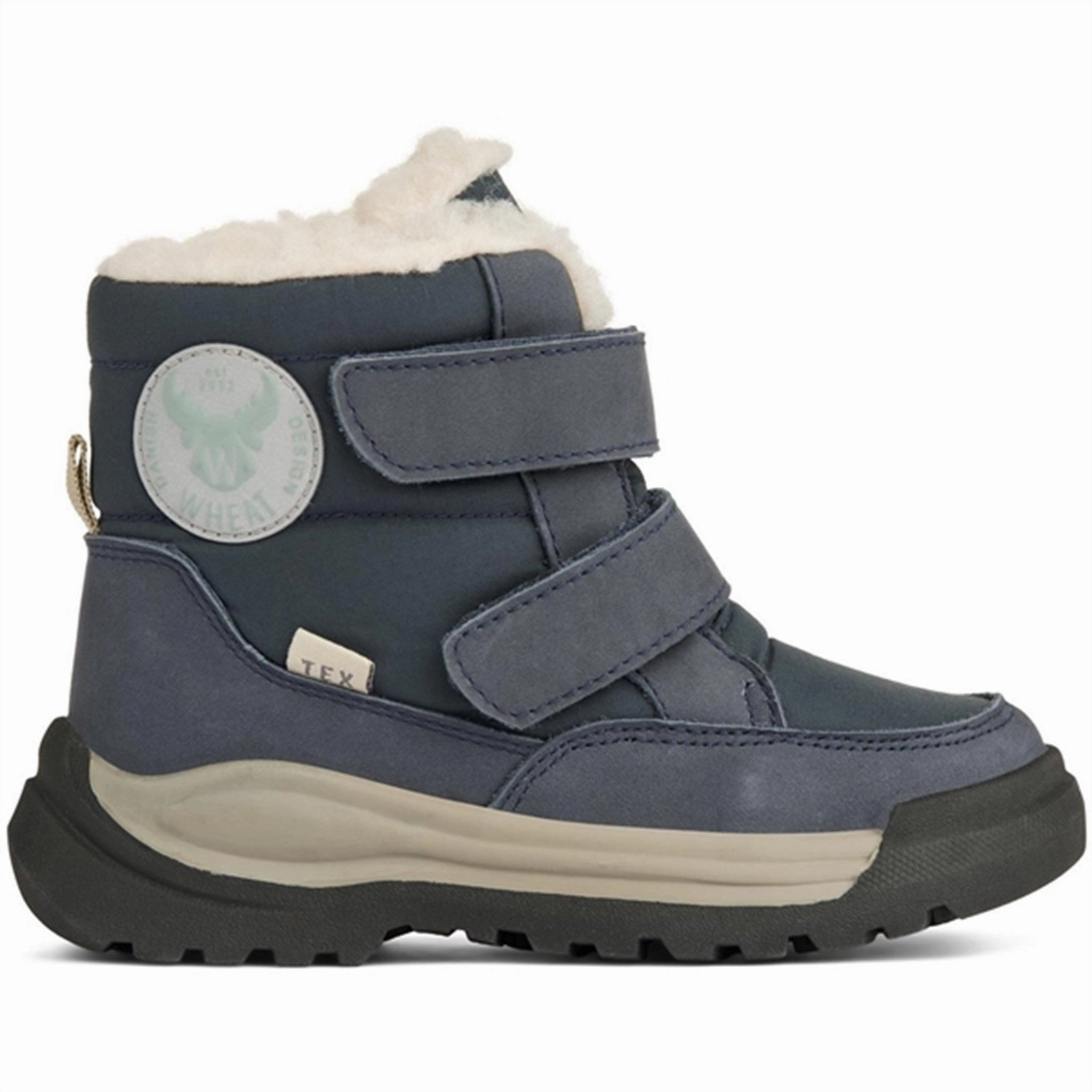 Wheat Winter Boots Millas Double Velcro Tex Navy Core Elements