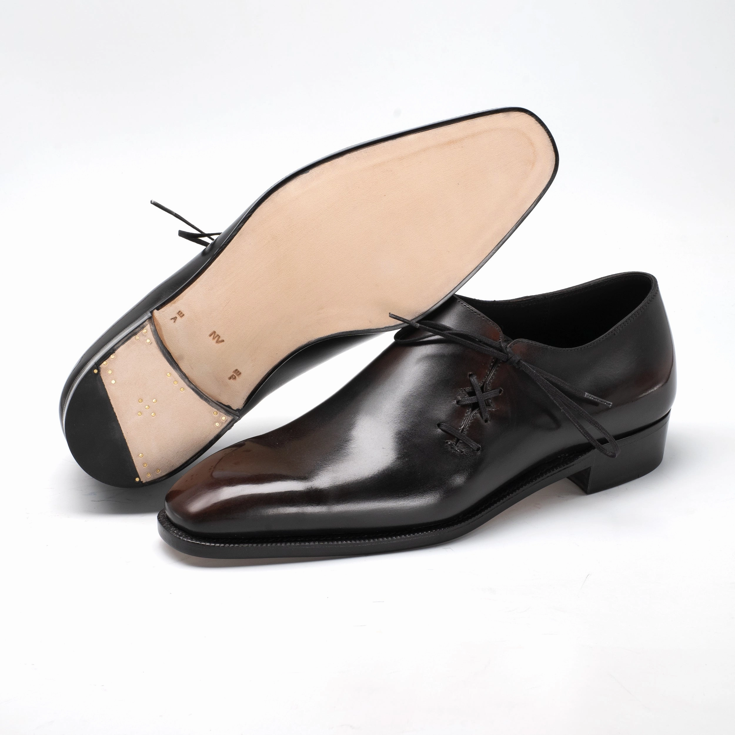 Edge In Motion Wholecut Oxford Shoe - Espresso Patina