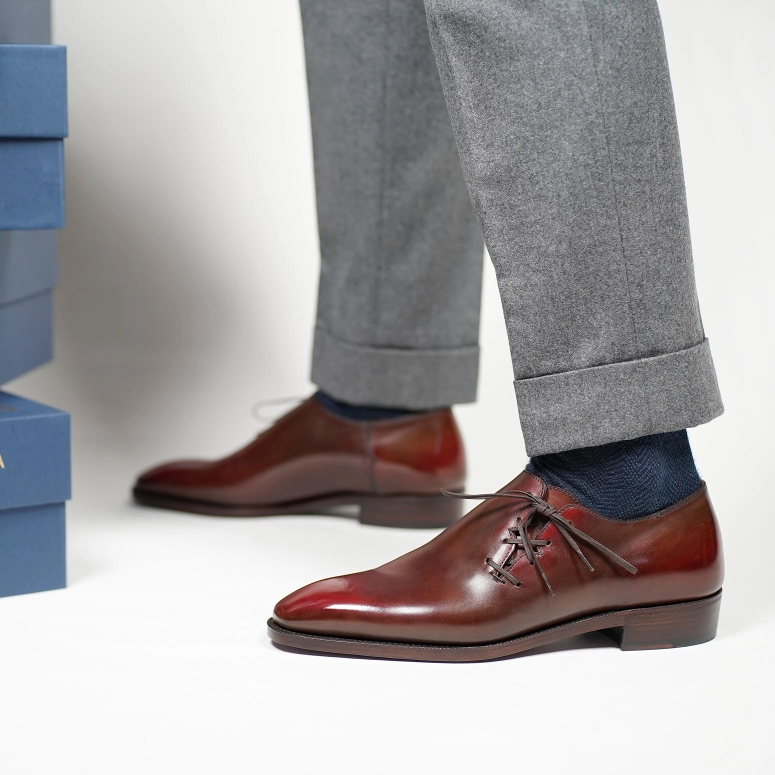 Seasonal Updates Wholecut Oxford Shoe -  Penedes Patina