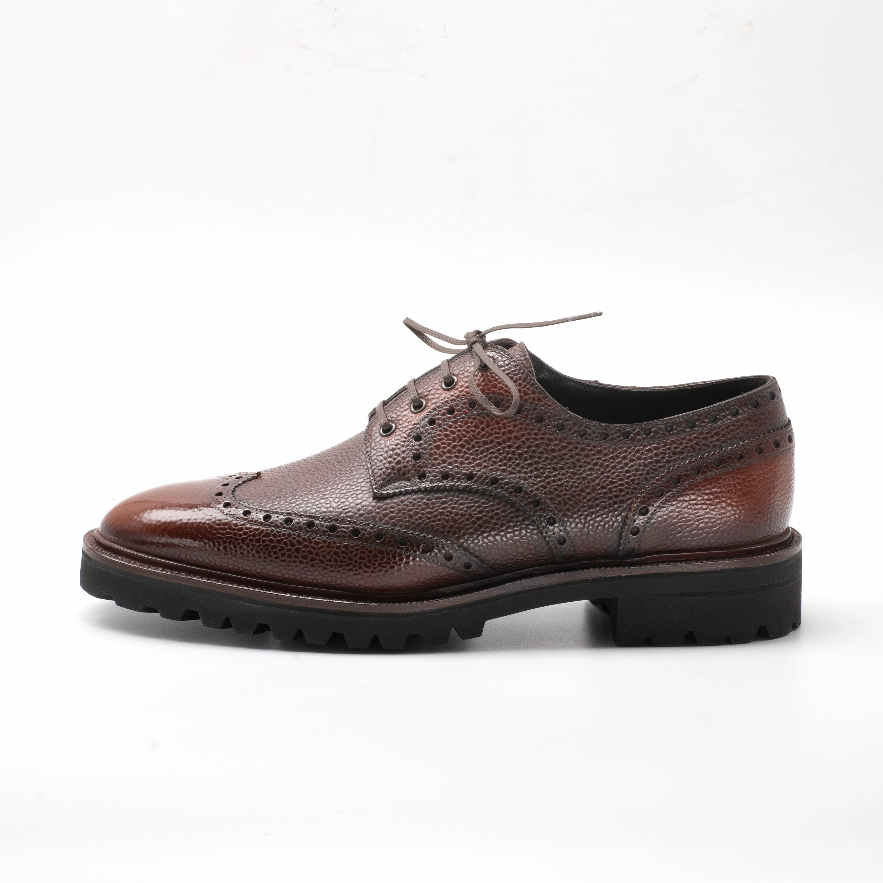 Willem Wingtip Derby Mto - Dark Caramel Handmade Patina Core Elements