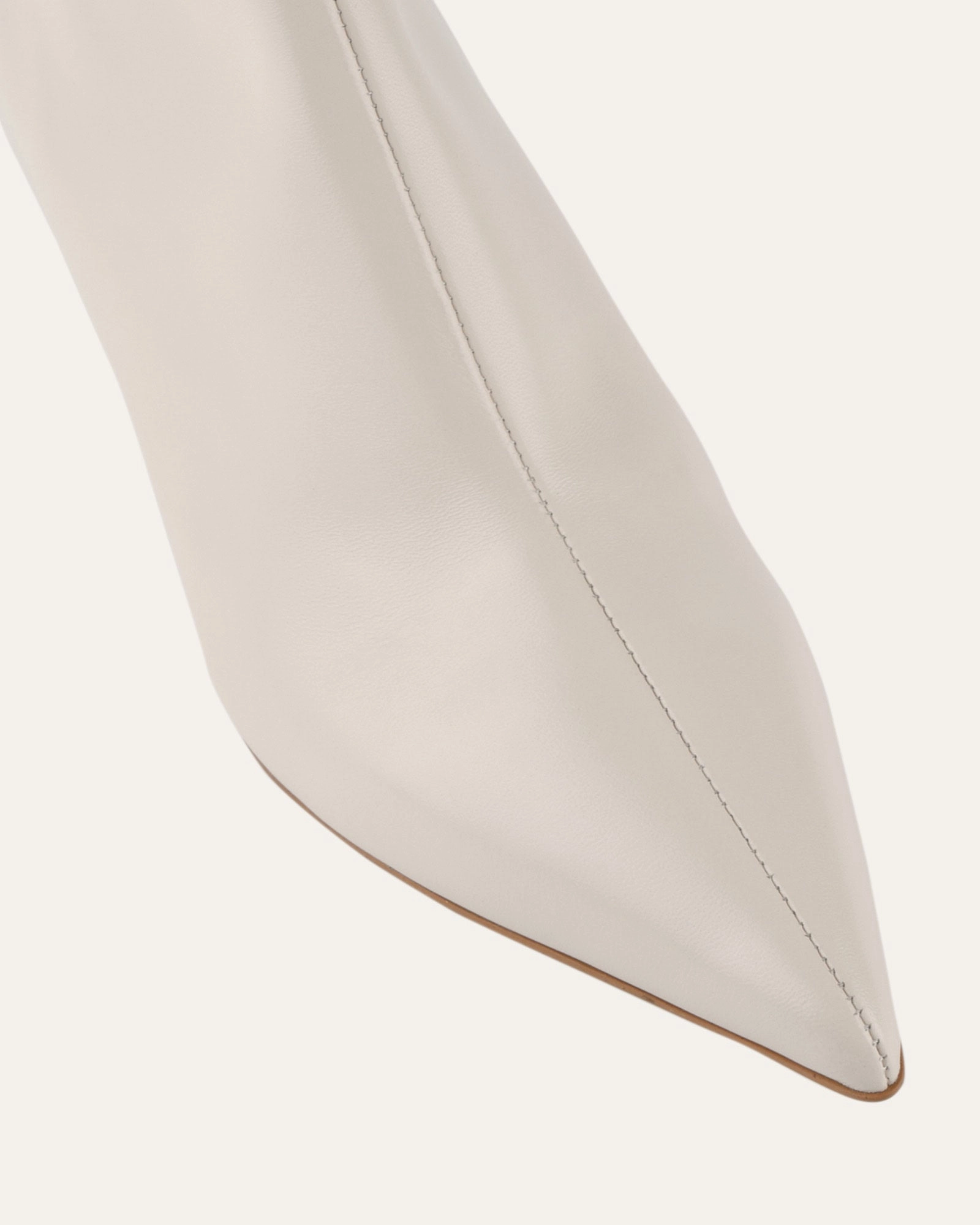 Winnie Mid Ankle Boots Off White Leather Future-Neutral Structured Motion