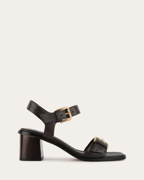 Winona Mid Heel Sandals Cacao Leather Motion-Elevated
