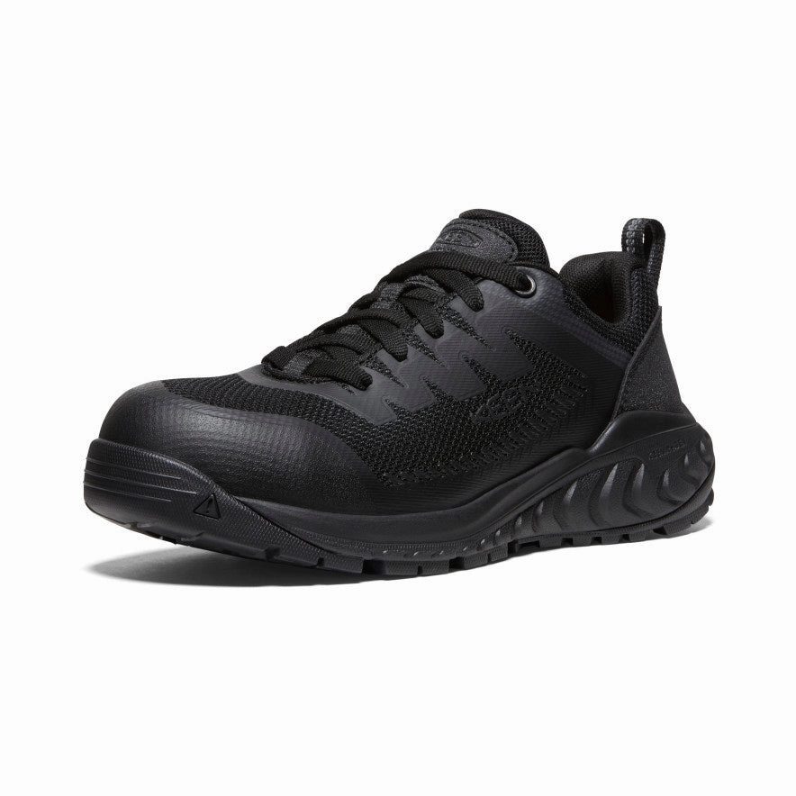 Women'S Arvada Esd Work Sneaker (Carbon Toe)  |  Black/Black Breathe And Move Next-Gen Design