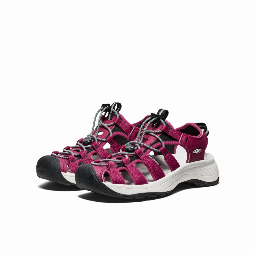 Intentional Daily Women'S Astoria West Sandal  |  Beaujolais/Star White