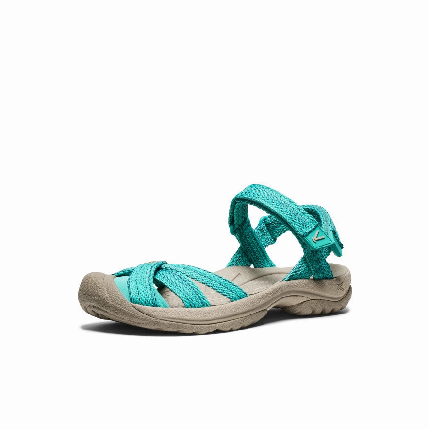Urban-Motion Fit Streamlined Mobility Women'S Bali Strap Sandal  |  Bright Aqua